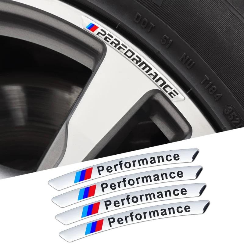 BERV3 Car Wheel Hub Aluminum Alloy Sticker Decorative Accessories For BMW X1 X2 X3 X5 X4 X6 X7 iX3 F20 F10 F07 E70 E46 E90 E92 E