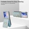 Crossbody Ring Stand Phone Case for Samsung Galaxy Z Flip 8 7 6 5 4 3 5G Flip7 FE Flip8 Lanyard Wallet Cards Slots Leather Cover