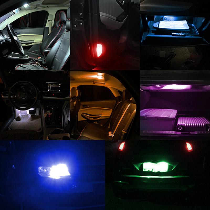 2 Pcs Strobe Flash T10 Led W5W 194 168 5Smd 2835 Turn Signal Bulb Car Interior Light Reading Door License Plate Wedge Lamp 12V