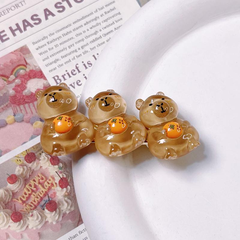 Милая мультяшная заколка для волос Capybara, креативные заколки с животными, боковые зажимы для женщин и девочек, милые милые аксессуары для волос, головные уборы A1