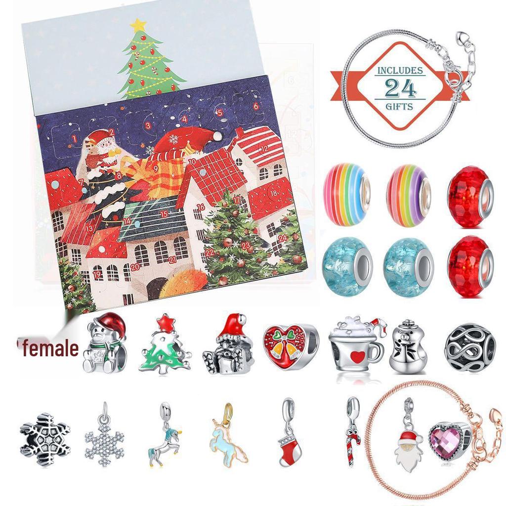 Jewelry Christmas Countdown Calendar: DIY Beaded Bracelet Gift Set
