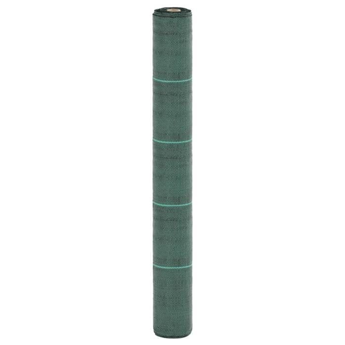 VidaXL Membrane anti-mauvaises herbes vert 1x10 m PP, tissu anti-mauvaises herbes, membrane de contrôle des mauvaises 4005249
