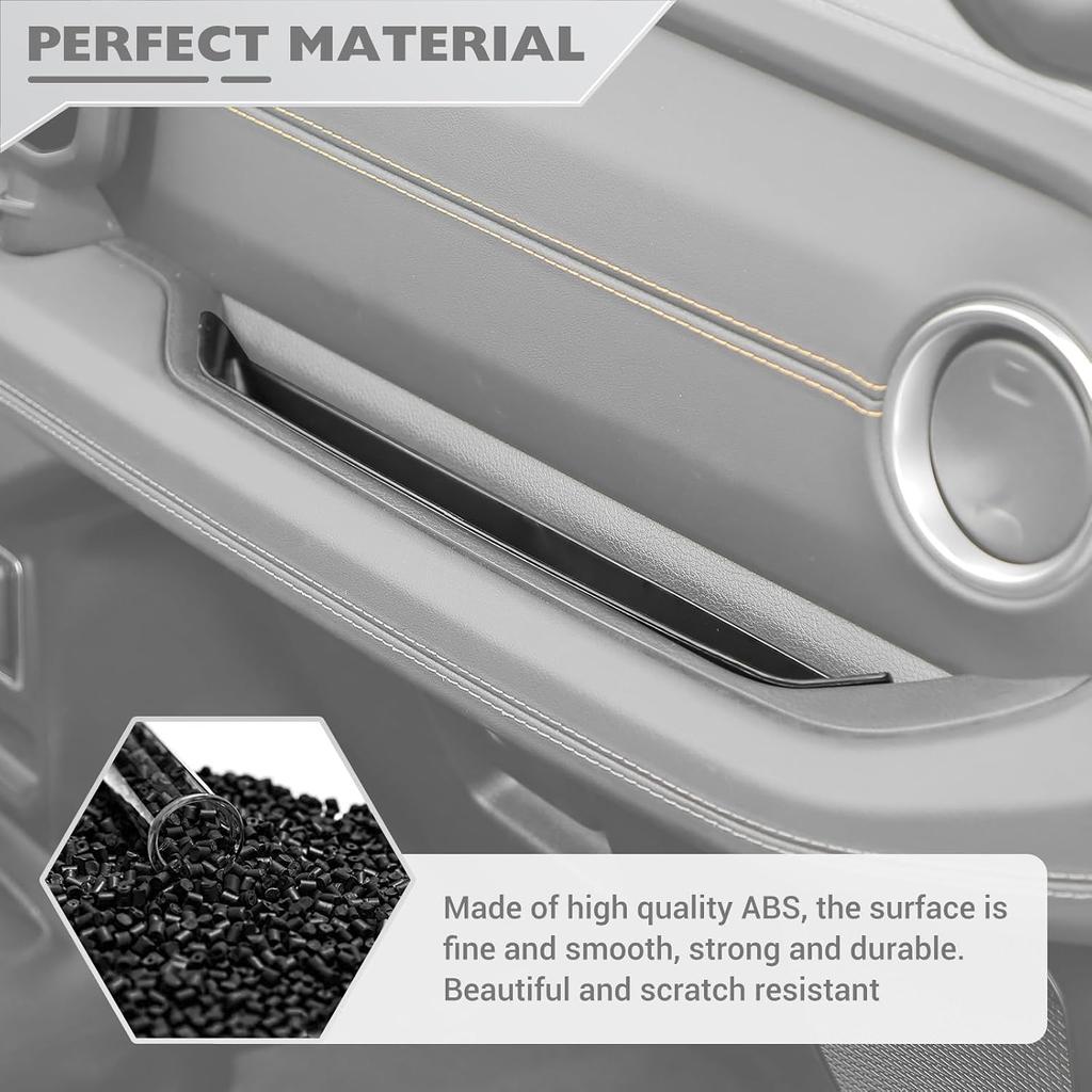 JeCar Grab Bar Tray for 2024-2026+ Jeep Wrangler JL Gladiator JT Passenger Grab Handle Storage Organizer Interior Accessories