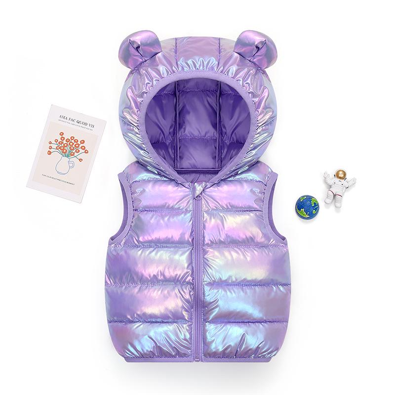 2023 Children's Thick Sleeveless Down Cotton Vest for Toddlers & Kids - Wide Shoulder Baby Outerwear for Boys & Girls