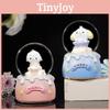 Synthetic Resin Cartoon Dog Crystal Ball Children's Bedroom Glowing Decor Resin Miniature Student Gift