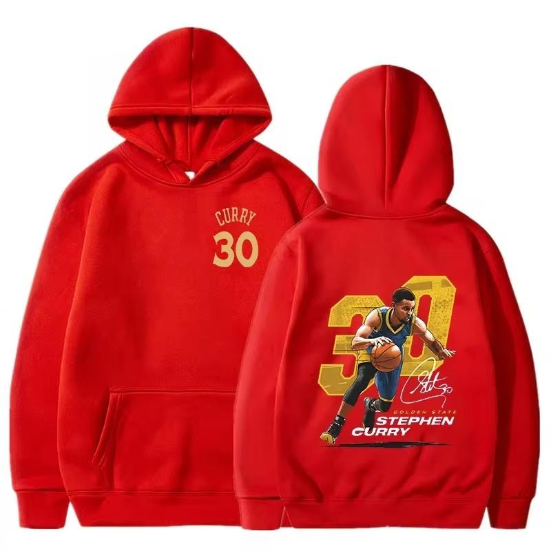 Oversize Street Hip Hop Style Fashion NBA Basketball Stars New Tops 2024 Autumn Long Sleeved Cotton Hoodie Men's And Women's