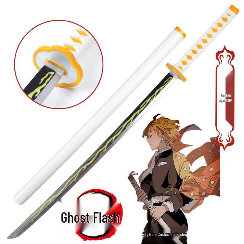 Demon Slayer Anime Swords: Tanjiro, Zenitsu & Giyu Cosplay