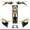 WuJi 525DSX 2024 Motorcycle Epoxy Sticker Set: Waterproof, Scratch-Resistant, 3D Fuel Tank Decals