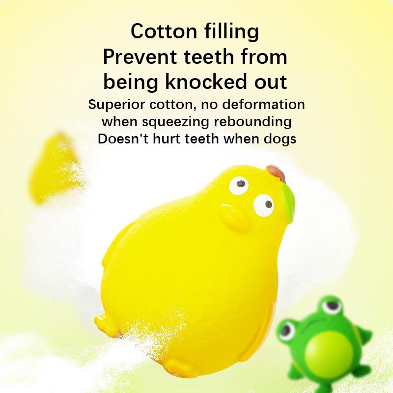 Neues Hundespielzeug Latex Lustig Dämlich Niedlich Kleintier Beerdigungsfrosch Gelbe Ente Geräusch Schleifen Langeweile Interaktives Spielzeug Haustierbedarf