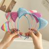 Girls Cute Shining Glitter Cute Cat Ears Hairbands Sweet Ornament Headband Princess Gift Headwear Kids Fashion Hair Accessories