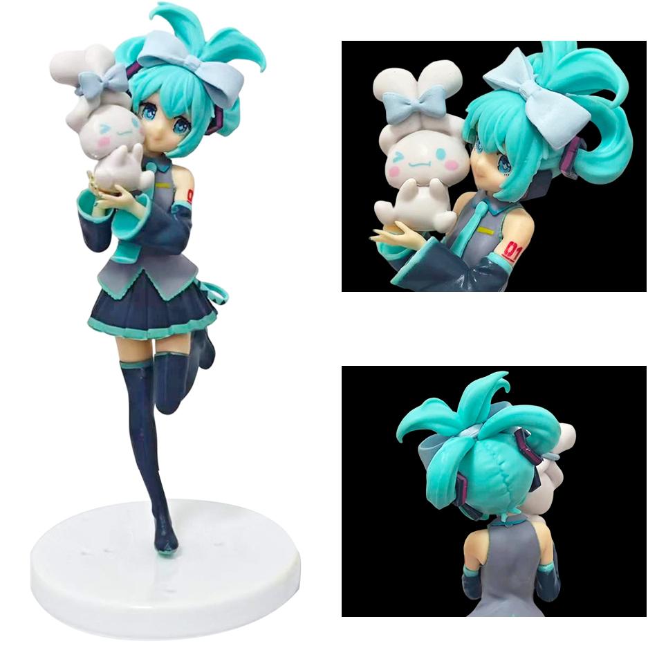 Anime Figures Hatsune Miku Devil Raccoon Demon Style/Cinnamoroll Style/kuromi Style Action Figure Model Collection Toy Xmas Gift