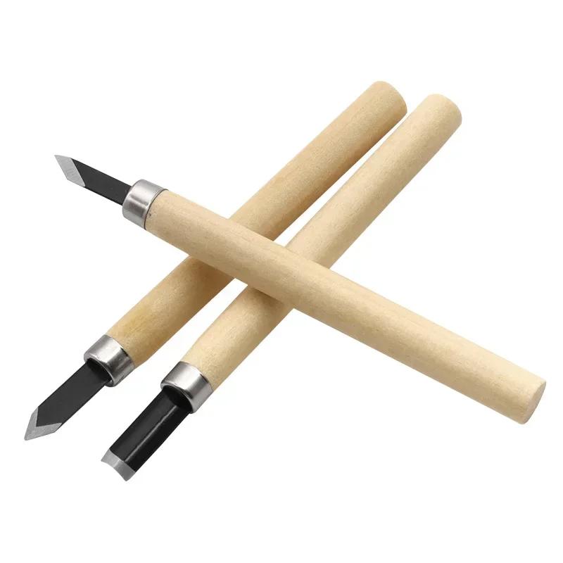 12pcs Wood Carving Knife Sculpture Woodworking Tools Woodcut Chisel Knife Carpentry Engraving Pen Diy Wood Craft Tools