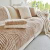 1pc Contemporary Thick Plush Non-Slip Sofa Cover Ideal for Bedroom Office Living Room Home Decor, Fits Single, Double, Triple, and Quad Sofas