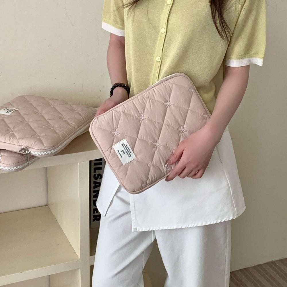Shockproof Tablet Sleeve Case Soft Laptop Bag Portable Bow Laptop Sleeve  Travel