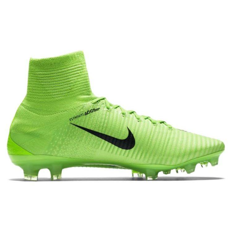 Nike Mercurial Superfly 5 FG Scoccer Cleat Electric Green Men Cleats Black-Ghost-Green 831940-305