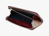 Paul Smith Leather Luxe Shine Cowhide Long Bordeaux Men's Zip-Around Wallet,