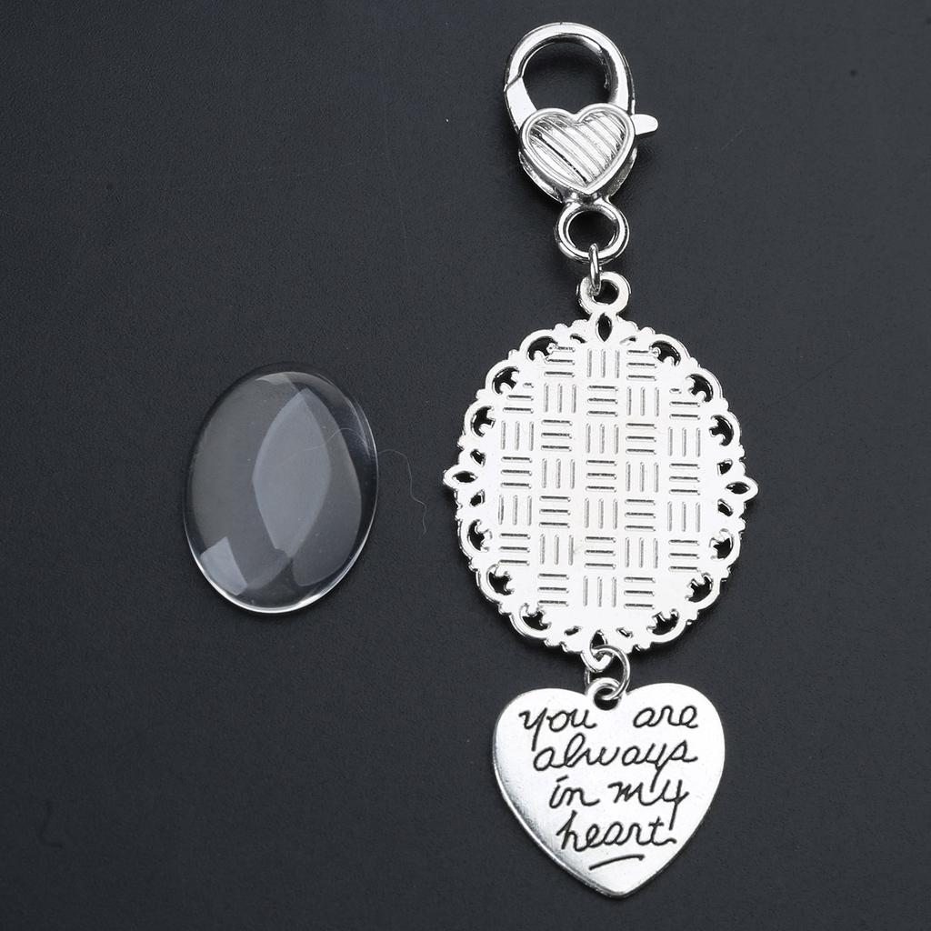 Wedding Bouquet Photo Charm Oval Picture Frame with Pendant Brooch For Bridal Stylish Photo Lapel Pin Assessories