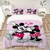 Mickey Minnie Love Print 3Pcs Bedding Setduvet Cover With 2 Bedropillowcase Home Birthday Gift