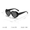 Vintage Core Sonnenbrille für Damen Herren Herzförmig Rund Retro Brille Unisex Oculos De Sol Mode