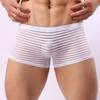 Sexy Men See Through Seamless Boxer Briefs Underwear Shorts Trunks Underpants