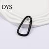 Colorful Keychain Accessory 2Pcs Carabiner Spring Buckle Lightweight Alloy Clip Easy One-Handed Durable Metal D-Shaped Hook Outdoor Travel Bag Pendant