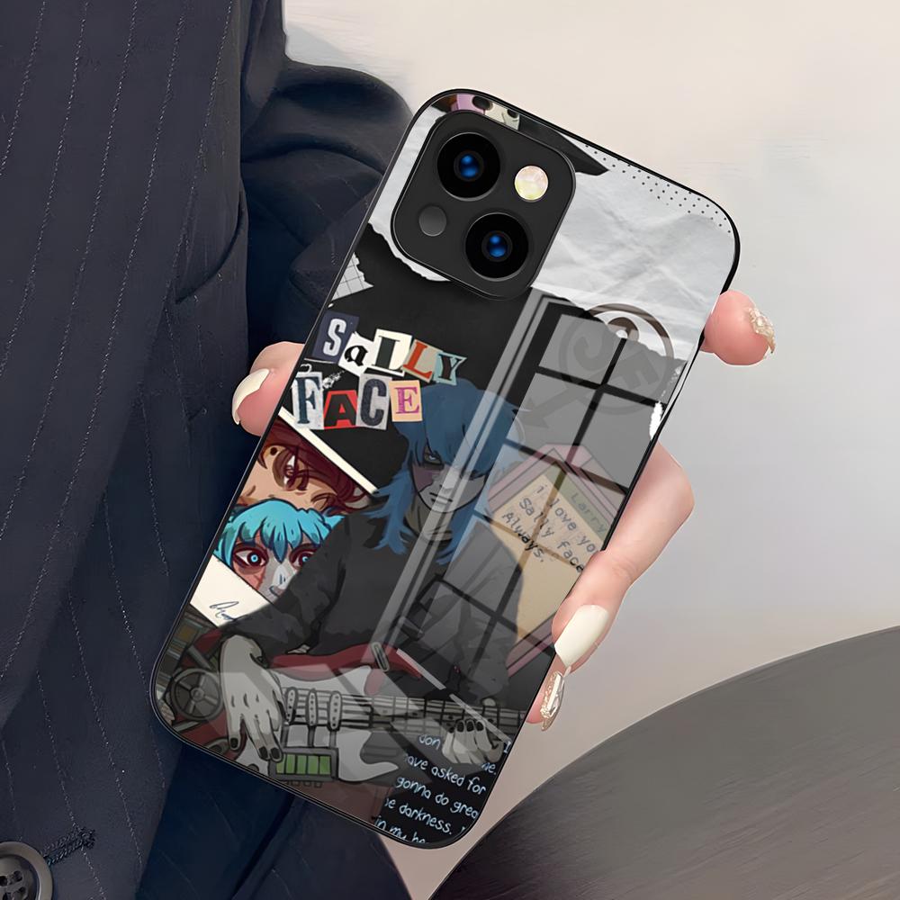 S-Sally Face Game Phone Case For IPhone 17 Pro Max 15 Pro 16 14 Plus 12 13 Mini 11 Pro Shockproof Glass Cover