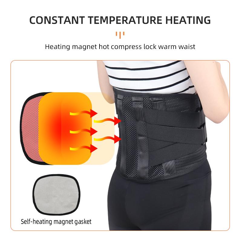 4 Stays Breathable Back Support Belt Work Anti-skid Lumbar Support Belt for Sciatica Back Braces