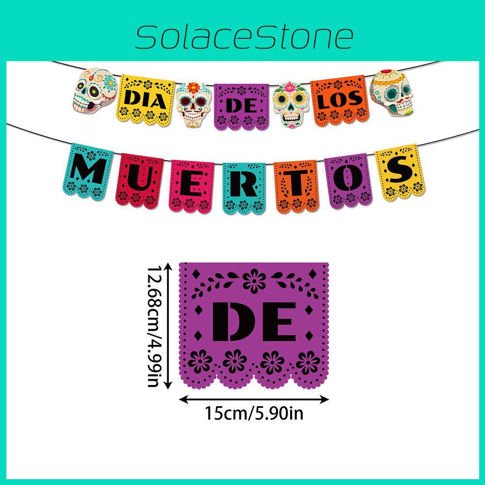 De Día Muertos Skull Themed Party Banner For Festive Scene Celebration Setting