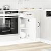 VidaXL Kitchen Cabinet Kalmar Glossy White Engineered Wood 853459