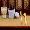 4pcs/set Matcha Whisk Set - Bamboo Matcha Whisk, Scoop, Scoop, Tinplate Cans, Traditional Matcha Blender