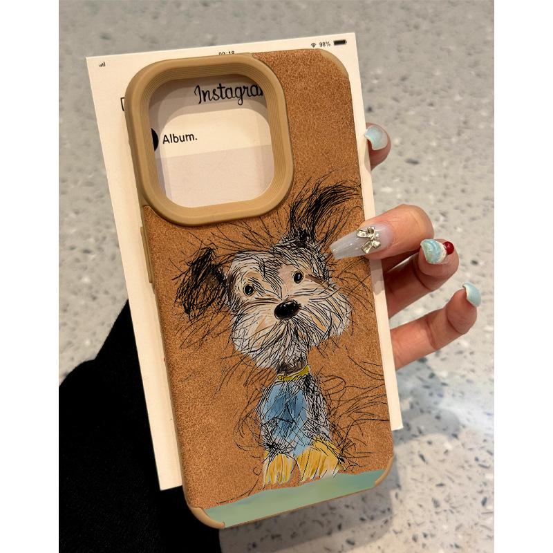 

Подходит для чехла для мобильного телефона Apple 15promax iPhone iPhone 14 кожаный 16pro мультяшный 13 Apple 11