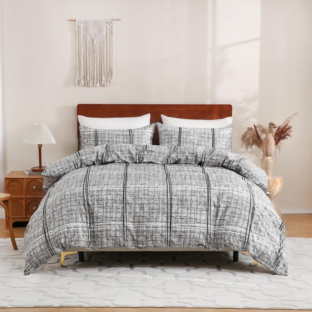 Full/King Leopard Duvet Cover Reversible Wild Animal Skin Print Bedding Set for Gril Women Luxury Abstract Geometric Quilt Cover