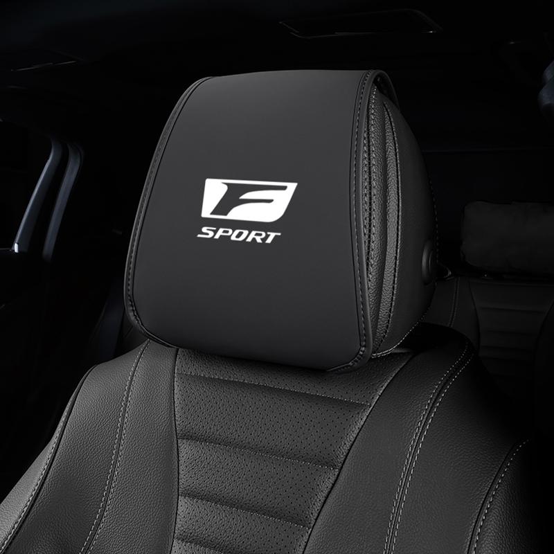 Leather Car Pillowcase Car Supplies Headrest Cover For Lexus Fsport IS250 Ct200h Anti Fouling Decoration Headrest Mat Tissue Box