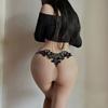 European and American Sexy Light Luxury Embroidered Thong Women's Ice Silk Seamless Low Waist Thin Belt Beautiful Buttocks with Hollowed-out Temptatio