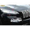 Jeep Cherokee ABS Chrome Front Head Light Lamp Frame Trim Fit For 2014-2017 2018
