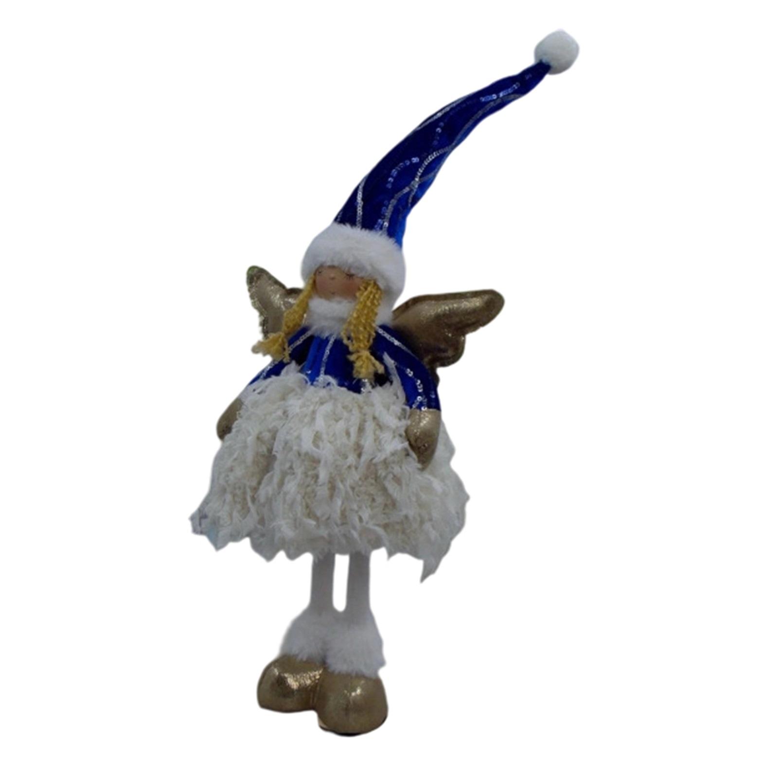 

Рождественская кукла маленькой девочки-ангела, мультяшная принцесса, кукла в высокой шляпе, витрина, кукла с длинными ногами, рождественская кукла One Size