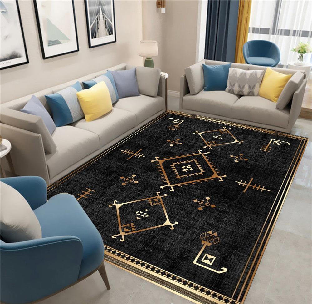 Moroccan Bohemian Style Carpet Living Room Sofa Bedroom Entrance Door Mat Non-Slip Cartoon Kawaii Home Decoration Girl Child Rug