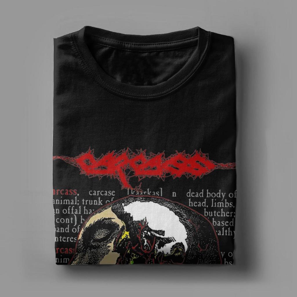 Carcass T Shirts for Men 100% Cotton Awesome T-Shirt O Neck Tee Shirt Short Sleeve Clothing Gift Idea