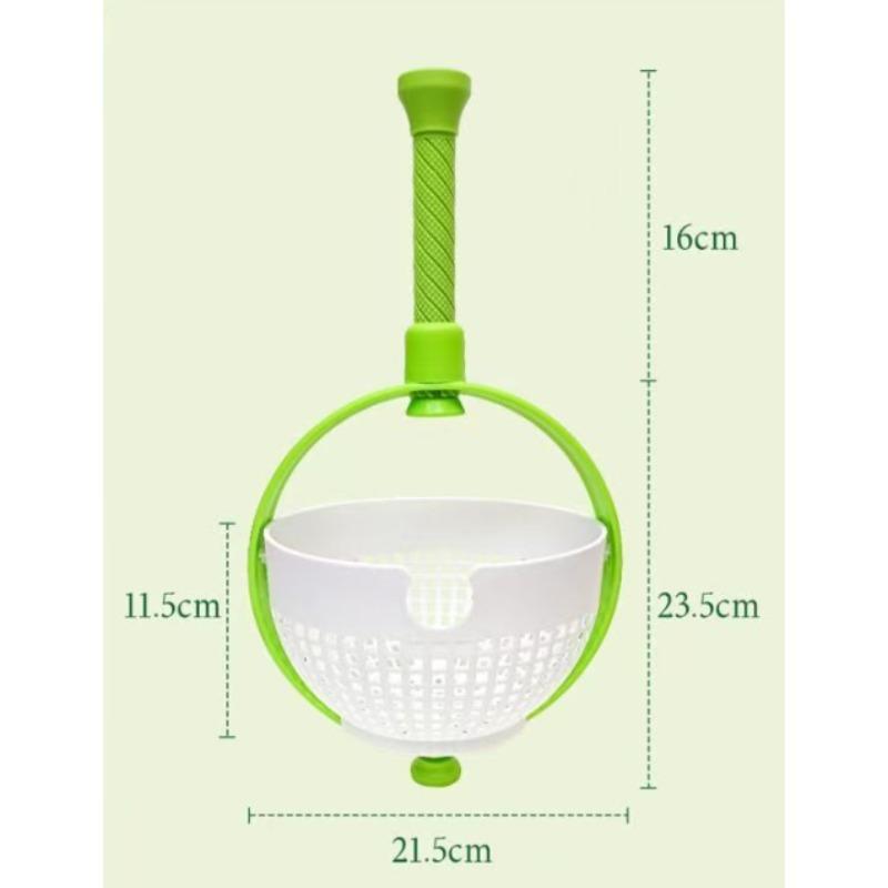 Vegetable Cleaning Rotating Drain Basket For Vegetables And Fruits Cleaning, Dehydration, Dripping Household Kitchen Gadgets