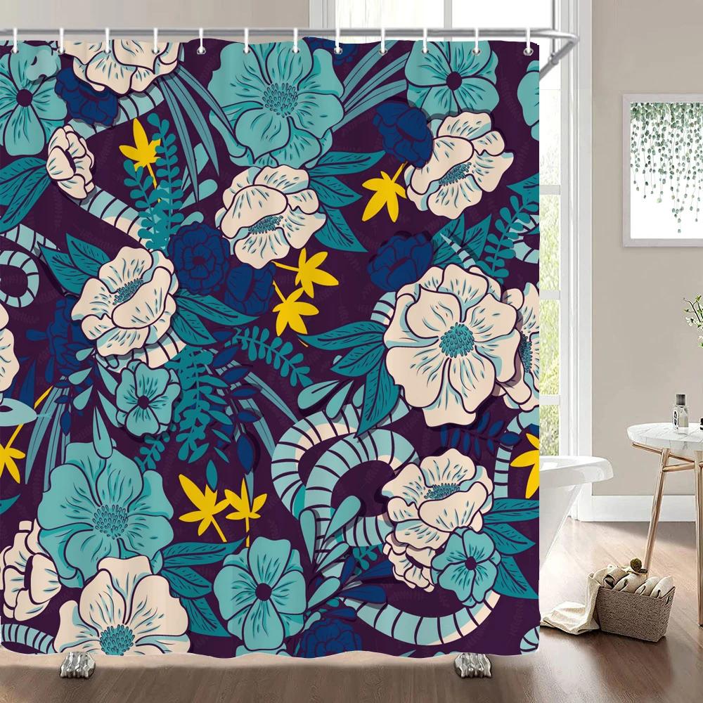 Dandelion Natural Flowers Shower Curtains Waterproof Bathroom Curtain Bath Curtain High Quality With Hooks Shower Curtain