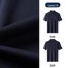 MONTAGUT Men's Summer Silk Blend Short Sleeve Polo Shirt