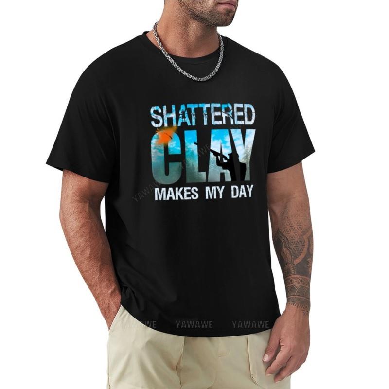 Skeet Trap Tonkugelschießen Zerschossene Tonkugeln Machen Meinen Tag Geschenke T-Shirt tshirt Sommeroberteile Unisex Kleidung