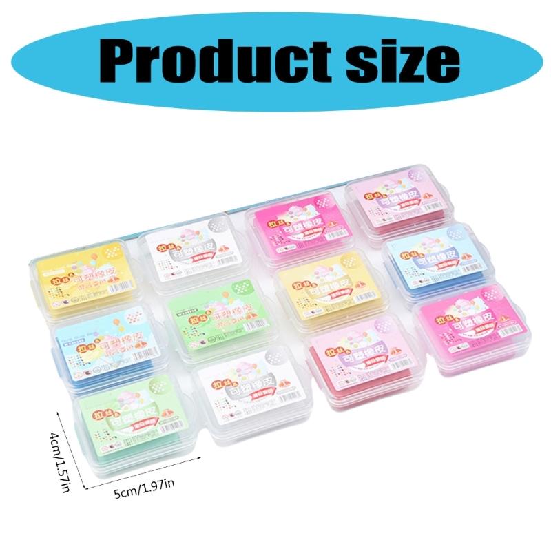 36 Pieces Kneading Erasers Moldable Erasers Kneaded Erasers Colourful Drawing Erasers Kneadable Erasers