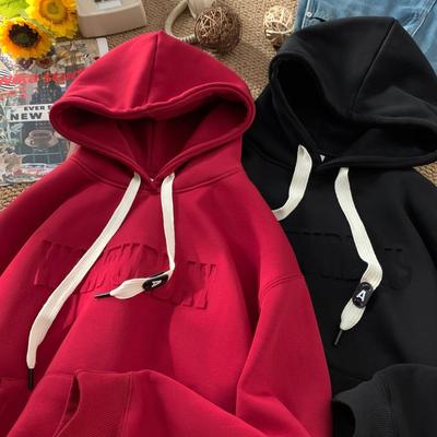 Hanorac cu glugă pentru bărbați, de primăvară, larg, de cuplu, casual, sport, pulover cu glugă, jachetă americană simplă, top cu mâneci lungi pentru bărbați