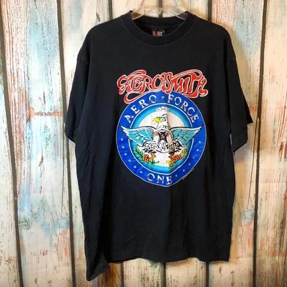 Vintage 1993 Aerosmith Giant Aero Force One Concert Unisex T-shirt S-5XL KH11090 L