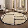 Circular Carpet Living Room Sofa Coffee Table Bedroom Study Bedside Mat Imitation Cashmere for Home Use