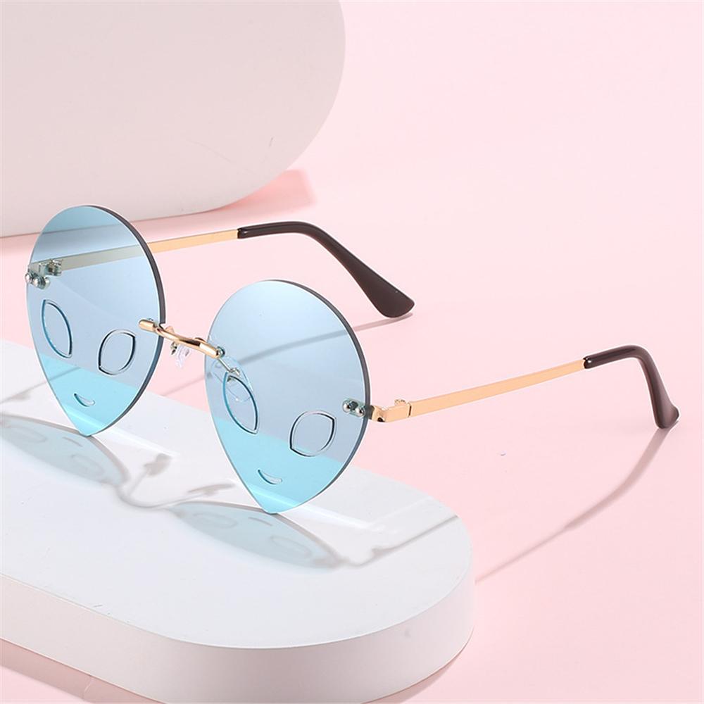 Rimless Halloween Sunglasses Party and Masquerade UV Protection Frameless Shades Halloween Costume Accessories Colorful
