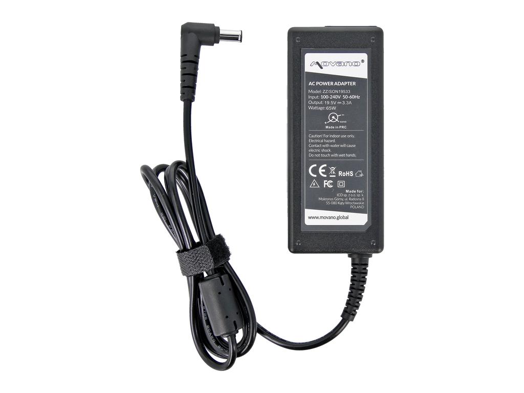 Charger for Sony 19.5v 3.3a 65W 6.5x4.4mm pin