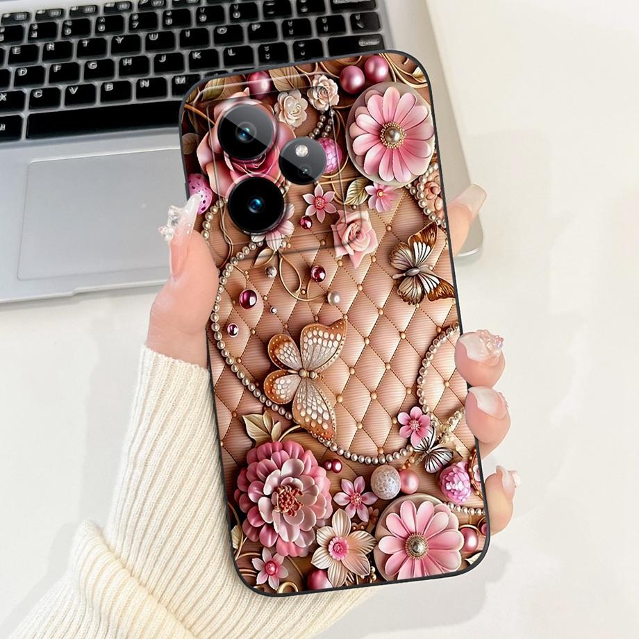 For Realme GT 7 5G Case RMX5061 Cute Cartoon Fashion Painted Cover Soft Silicone Case For Realme GT7 Pro GT 7 Pro 7T GT7T Fundas