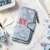 Stylish NYC Printed Long Wallet Multi Slot Card Holder Portable Purse